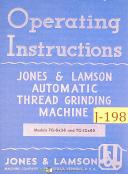 Jones & Lamson-Jones & Lamson TG 6 x 36 & TG 12 x 45, Threading Grinder, Instructions Manual-TG 6 x 36-TG-12x45-01